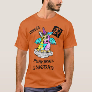 T-shirt Punk Rock Licorne Chaos Concert Festival Anarchie