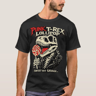 T-Shirt Punk T-Rex Lutscher - Süß aber wild