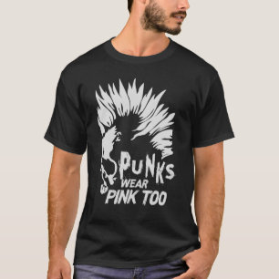 T-shirt Punks Portent Rose Trop Goth Metal Rock Concert 1