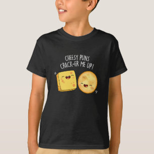 T-shirt Puns Cheesy Crack Me Up Funny Pun Fromage Dark B