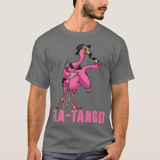 T-shirt Puns de flamant rose Slang Fla-tango Amusement Dan