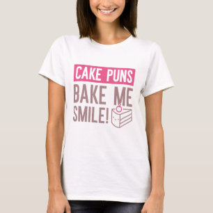 T-shirt Puns De Gâteaux M'Afaire Sourire