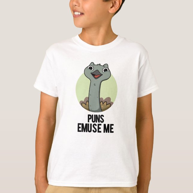 T-shirt Puns Emuse Me Drôle Emu Pun (Devant)