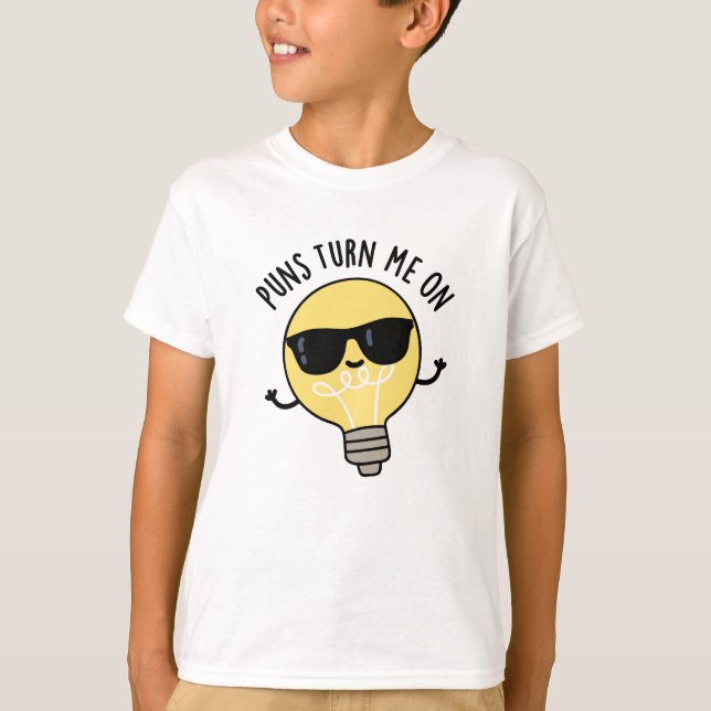 T-shirt Puns M'Allumer Amusant Pun À Ampoule (Devant)