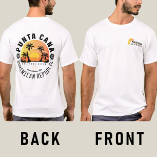 T-shirt Punta Cana Dominicaine Retro Sunset Souvenir 60s