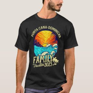 T-shirt Punta Cana Dominicaine Vacation 2023 Famille corre