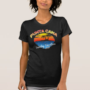 T-shirt Punta Cana Été Correspondant Caraïbes Vacances 