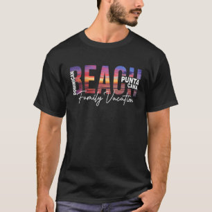 T-shirt Punta Cana Palm Trees Plage Dominicaine Vacances F