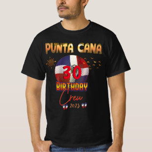 T-shirt Punta Cana République Dominicaine Anniversaire Cor