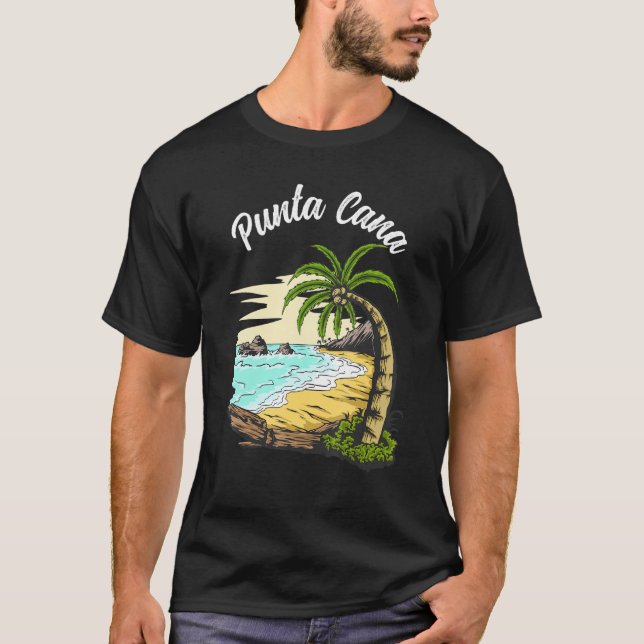 T-shirt Punta Cana vacation, Punta Cana souvenirs Dominica (Devant)