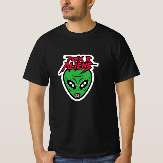 T-shirt Punx R Aliens (Devant)