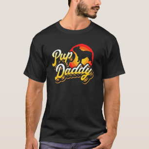 T-shirt Pup Daddy 80 French Bulldog Dog Papa Retro