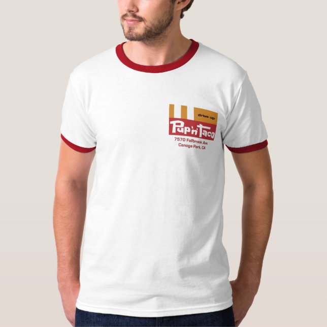 T-shirt Pup n'Taco Chemise employé Canoga Park (Devant)