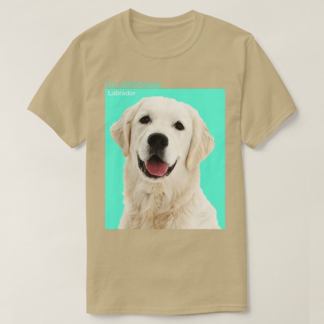 T-shirt Puppy print Collection Im aDOGable Labrador (Design devant)