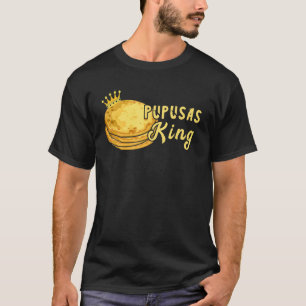 T-shirt Pupusas Roi El Salvadorien Nourriture Couronne Pup