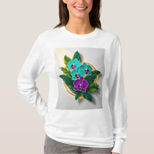 T-shirt pur orchidée pour les femmes pour la femme
