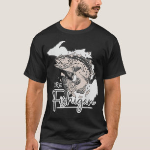 T-shirt Pure Fishigan Hommes Femmes Pêcheuse État du Michi