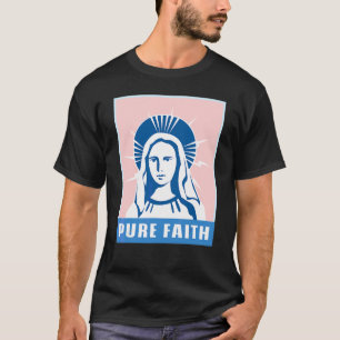 T-shirt Pure Foi Vierge Marie Église Religion Catholique S