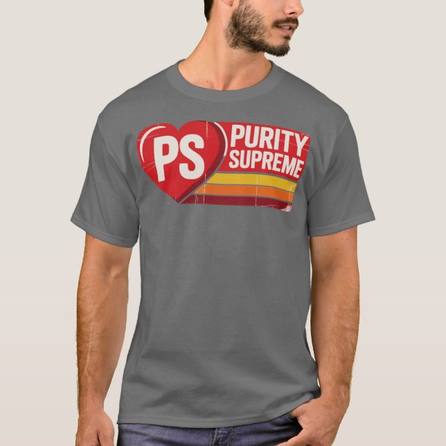 T-shirt Pureté Suprême rétro années 1980 (Devant)