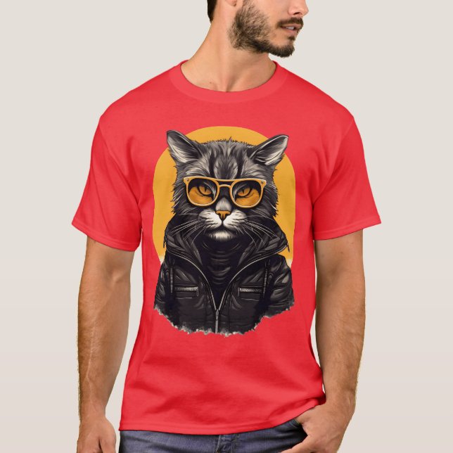 T-shirt Purfection Urbaine Chat Spirit Amoureux de les cha (Devant)