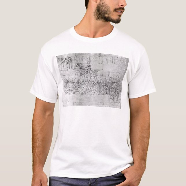 T-shirt Purgatoire, "de la comédie divine" par Dante (Devant)