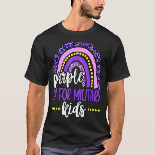T-shirt Purge Pour Enfants Militaires Arc-En-Ciel Enfant M