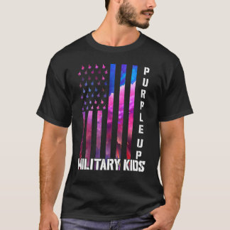 T-shirt Purge Pour Les Enfants Militaires Arc-En-Ciel Mili