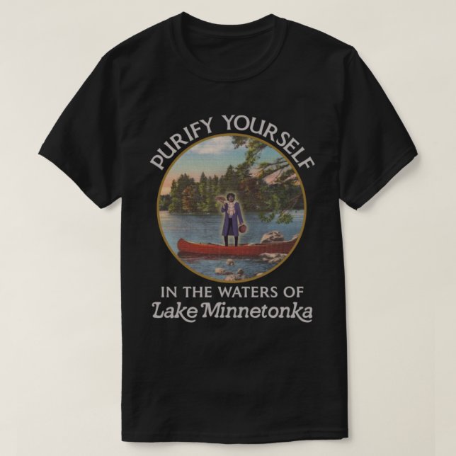 T-shirt Purifier votre oursin dans les eaux du lac Minneto (Design devant)