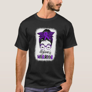 T-shirt Purple Alzheimer's Warrior Sensibilisation Alzheim