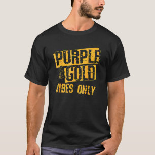 T-shirt Purple Amp Gold Game Day Group Pour High School Fo