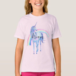 T-shirt Purple Aqua Unicorn Dream