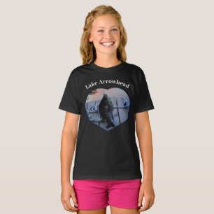 T-shirt Purple Bluegill Fish Photo Heart Lake Arrowhead