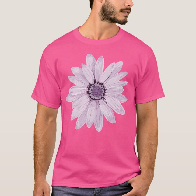 T-shirt Purple Daisy (Devant)