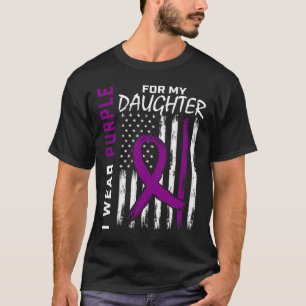 T-shirt Purple Daughter Pancreatic Cancer Awareness Usa Fl