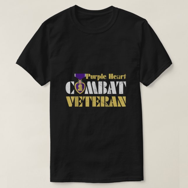 T-shirt Purple Heart Combat Vétérinaire Purple Heart Day U (Design devant)
