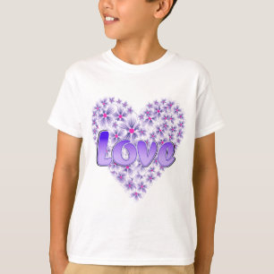 T-shirt Purple Love and Daisies