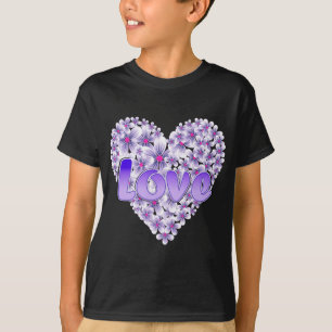 T-shirt Purple Love and Daisies