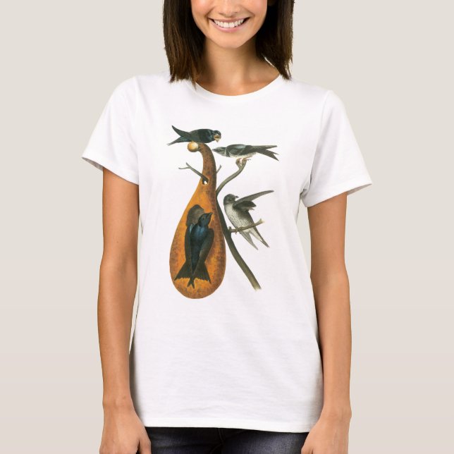 T-shirt Purple Martin par Audubon (Devant)