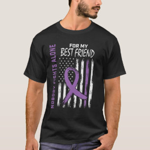 T-shirt Purple Meilleur Ami Epilepsie Sensibilisation Amer