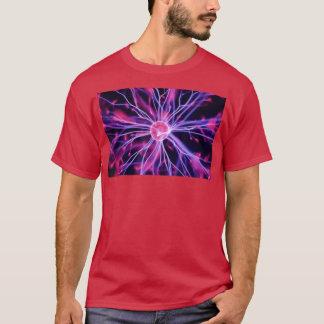 T-shirt Purple rose statique électricité boule gamin scien