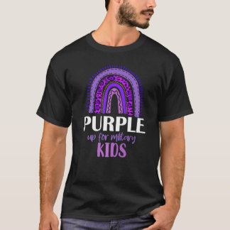 T-shirt Purple Up For Military Kids Military Child Mois
