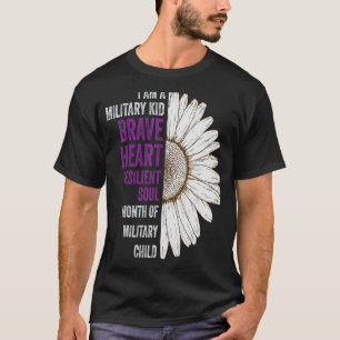 T-shirt Purple Up For Military Kids Mois Military Child