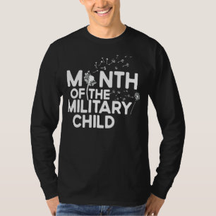 T-shirt Purple Up For Military Kids Mois Military Child D