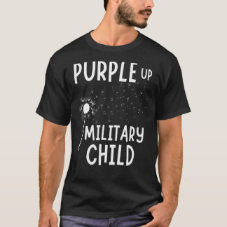 T-shirt Purple Up Militaire Mois Mois Dandelion