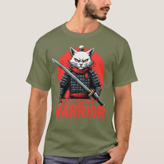 T-shirt Purr-fect Samurai Warrior Cat - Fierce Feline