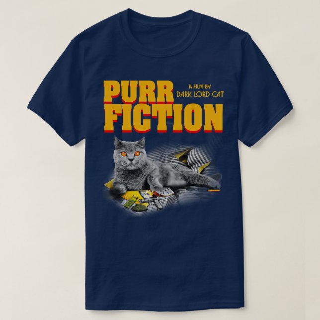 T-shirt Purr Fiction (Design devant)