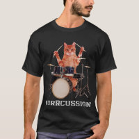 Purrcussion Funny Chat Drummer Sur Drum Set Percus