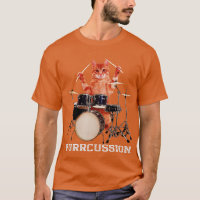 Purrcussion Funny Chat Drummer Sur Drum Set Percus