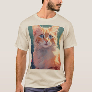 T-shirt Purrfect Cat Vibes" "Whisker Merveilles" "Cattitud
