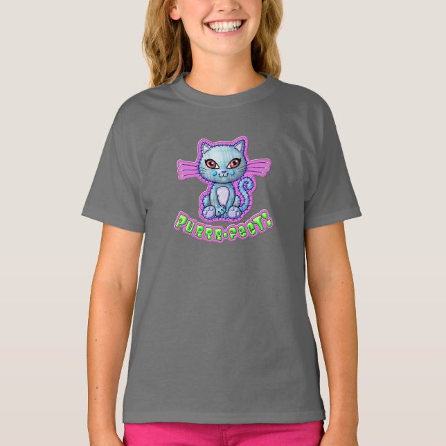 T-shirt Purrfect Girls (Devant)
